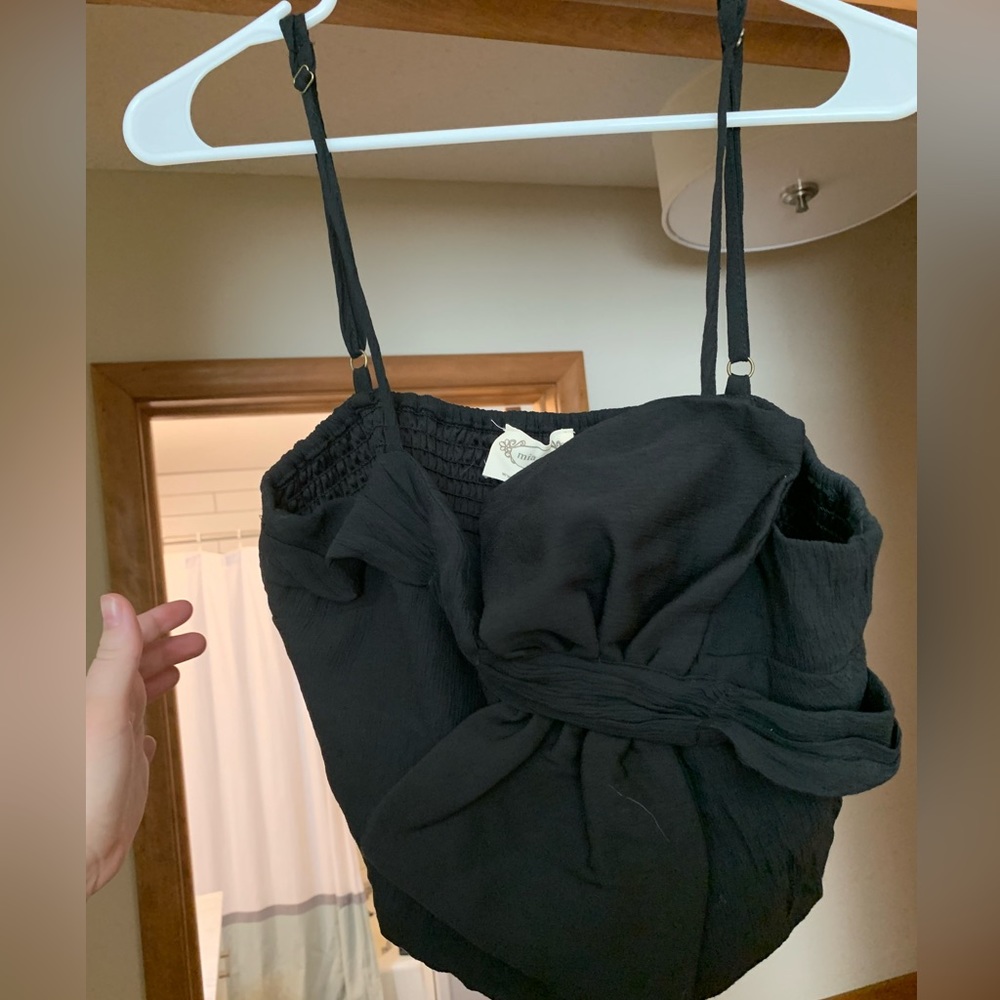 Black tank top